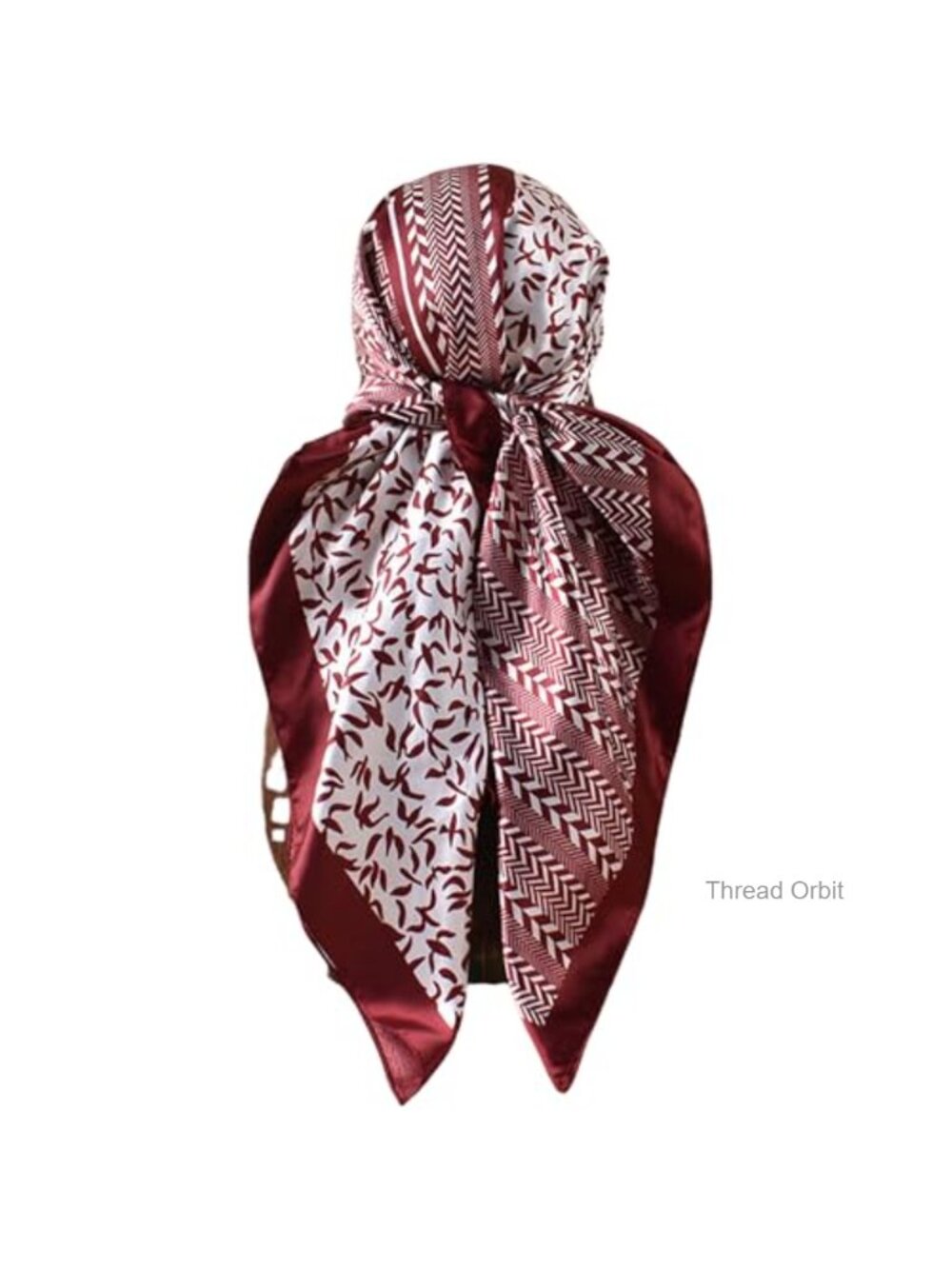 Polka Dot Satin Head Scarf Silk-Feel 35x35 Hair Wrap Bandana Shawl for Women